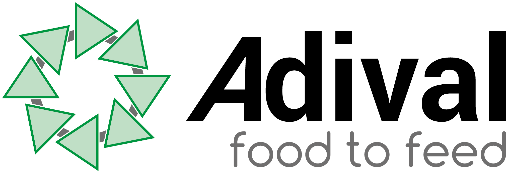 Adival logotyp svart